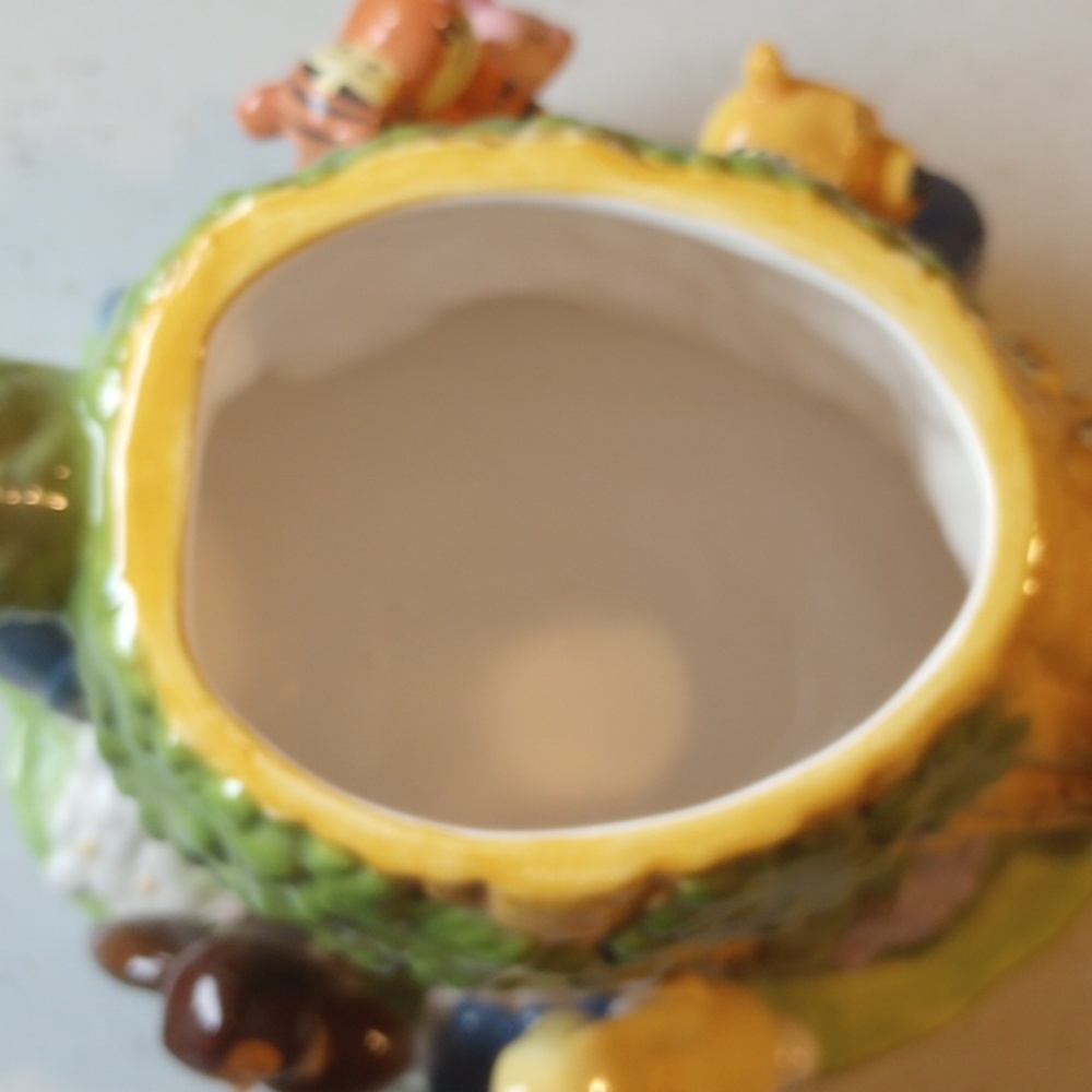 NWT Vintage Ceramic Disney Teapot & Lid.  Pooh Tigger Piglet Eeyore Owl Rabbit - Picture 7 of 11